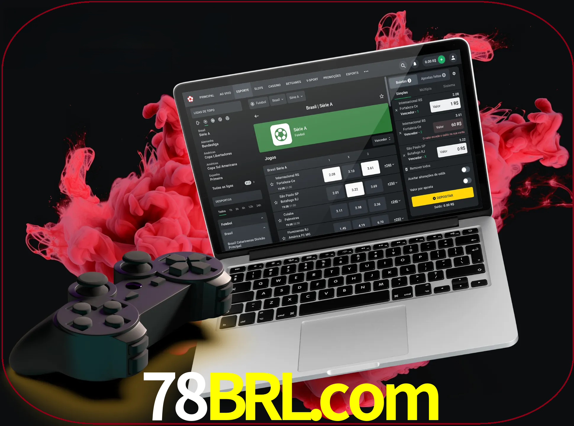Visite a secção especial de jogos de vídeo em 78brl para descobrir em que jogos pode apostar e ganhar muito dinheiro.