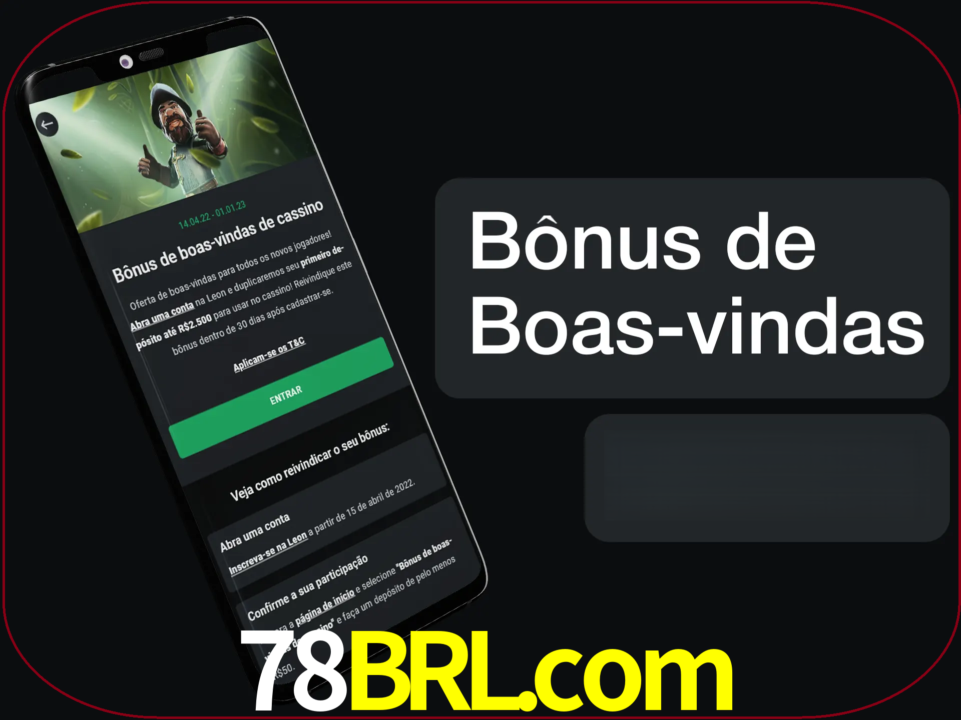Não se esqueça de usar o bônus de boas-vindas.
